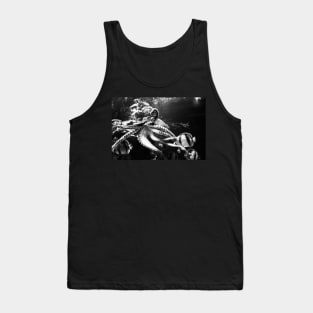 Silent Monochrome Tendrils Tank Top